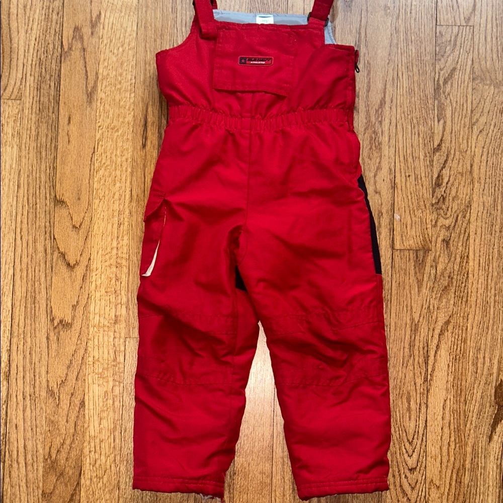 Old Navy Athletic Red Snowsuit Bib 4T
